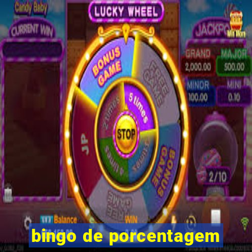 bingo de porcentagem